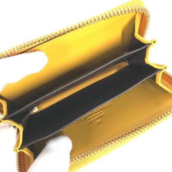 Auth GUCCI 255452 Sima Line Micro Guccissima Wallet Compact Wallet Card Case pur - Picture 3 of 10